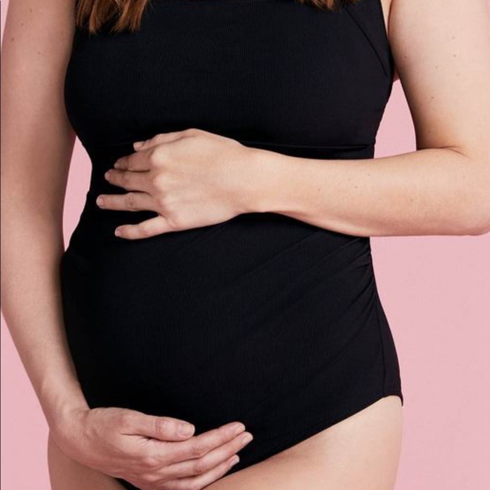 Summersalt ribbed maternity swimsuit, the BEST!